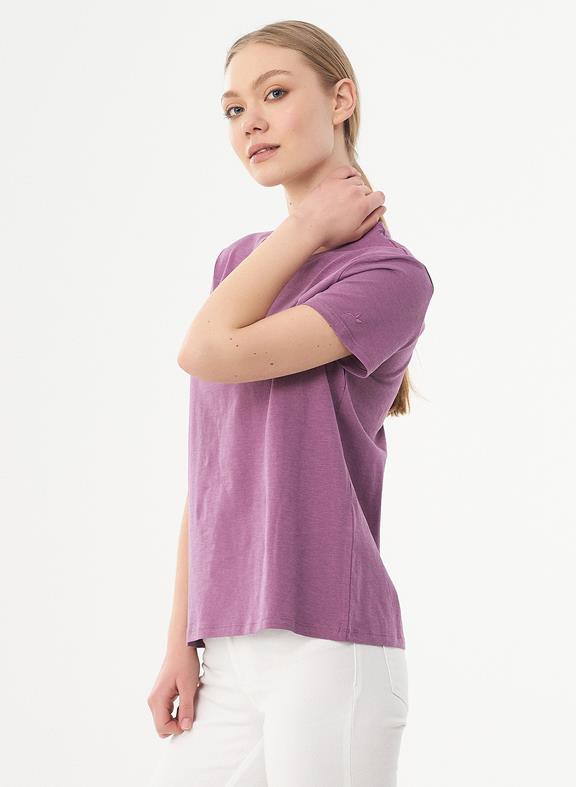 Basic T-Shirt Organic Cotton Purple from Shop Like You Give a Damn