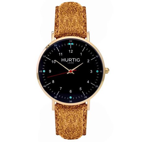 Moderna Tweed Watch Gold, Black & Camel from Shop Like You Give a Damn