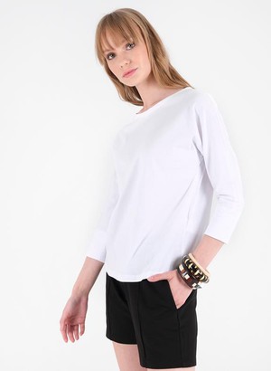 T-Shirt Long Sleeve White from Shop Like You Give a Damn