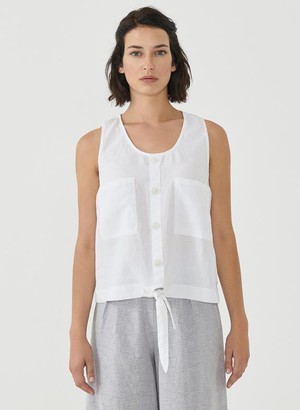 Blouse Top Bow White from Shop Like You Give a Damn