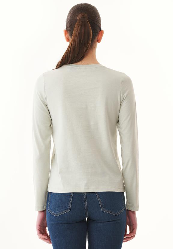 T-Shirt Long Sleeve Olive Branch Green from Shop Like You Give a Damn