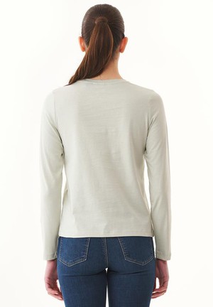 T-Shirt Long Sleeve Olive Branch Green from Shop Like You Give a Damn