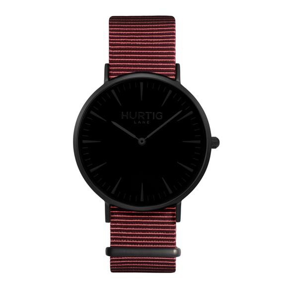 Montezuma Nato Watch All Black & Maroon from Shop Like You Give a Damn