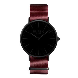 Montezuma Nato Watch All Black & Maroon from Shop Like You Give a Damn