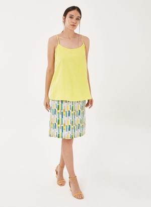 Spaghetti Straps Top Yellow from Shop Like You Give a Damn