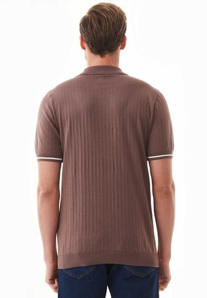 Polo Shirt Knit Deep Taupe from Shop Like You Give a Damn