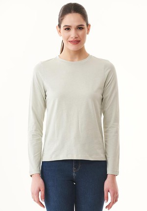 T-Shirt Long Sleeve Olive Branch Green from Shop Like You Give a Damn