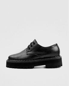 Chunky Derbies Men Black Vegea Grape Leather via Shop Like You Give a Damn