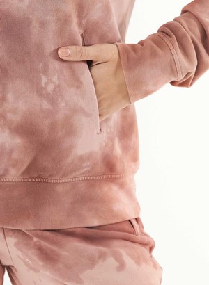Tie-Dye Sweat Hoodie Organic Cotton Misty Rose from Shop Like You Give a Damn