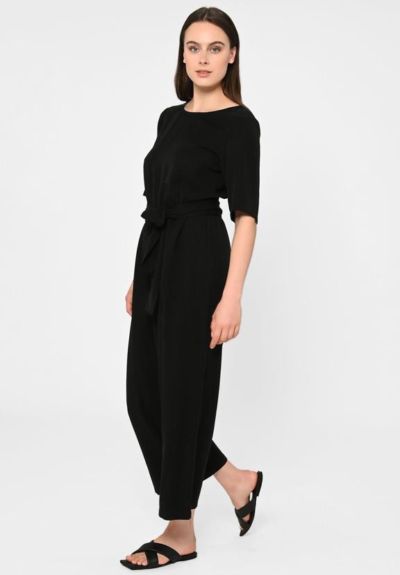 Jumpsuit Staine Halfsleeve Black from Shop Like You Give a Damn