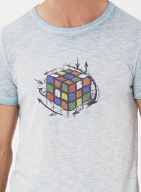 T-Shirt Rubik's Cube Blue from Shop Like You Give a Damn