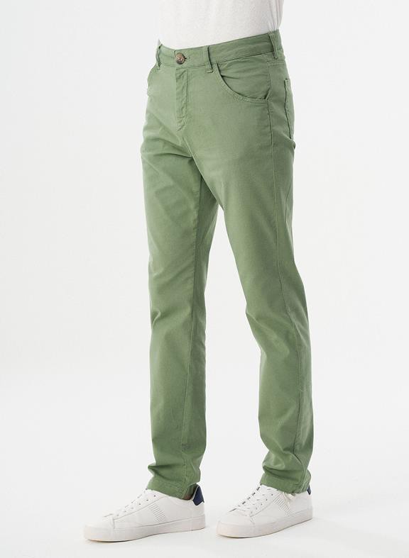 Five-Pocket Pants Green from Shop Like You Give a Damn