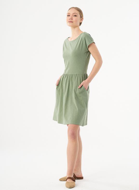 Slub Jersey Dress Fern Green from Shop Like You Give a Damn