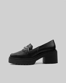 Squared Chunky Loafers Black from Shop Like You Give a Damn