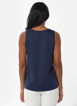 Sleeveless Top Navy from Shop Like You Give a Damn