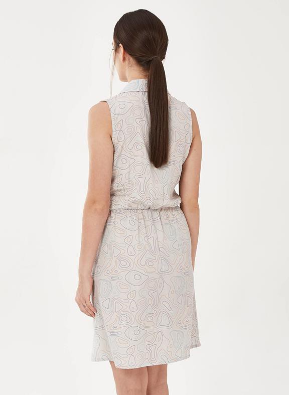 Midi Dress Print Light Grey from Shop Like You Give a Damn