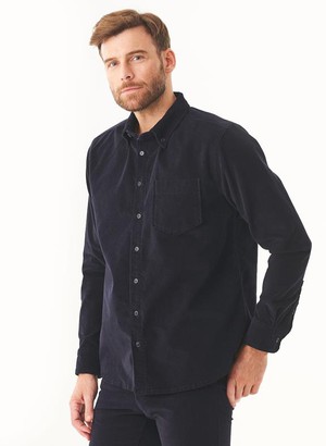 Corduroy Shirt Dark Navy from Shop Like You Give a Damn