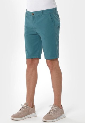 Chino Shorts Slim Petrol Green from Shop Like You Give a Damn