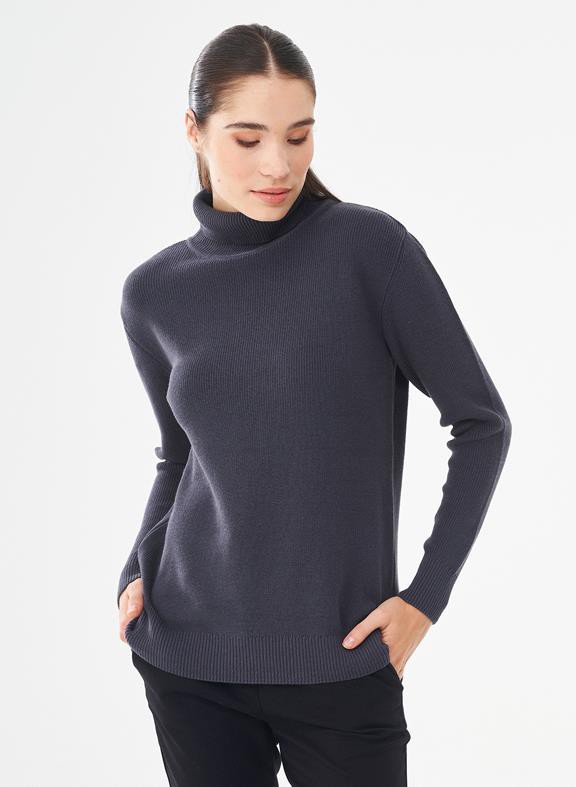 Turtleneck Sweater Dark Grey from Shop Like You Give a Damn