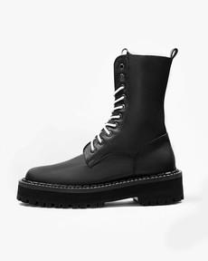 Lace-Up Boots Combat Workers Black from Shop Like You Give a Damn