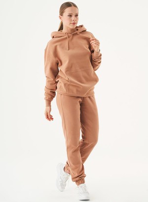 Unisex Hoodie Organic Cotton Halki Light Brown from Shop Like You Give a Damn