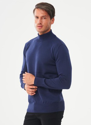 Turtleneck Navy Blue from Shop Like You Give a Damn