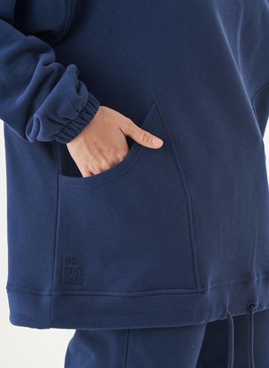 Oversized Hoodie Hande Dark Blue from Shop Like You Give a Damn
