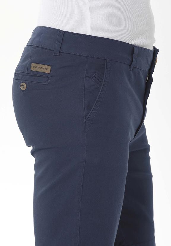 Chino Shorts Slim Navy Blue from Shop Like You Give a Damn