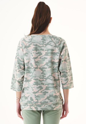 Sweatshirt With Camouflage Pattern from Shop Like You Give a Damn