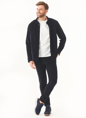 Corduroy Shirt Dark Navy from Shop Like You Give a Damn
