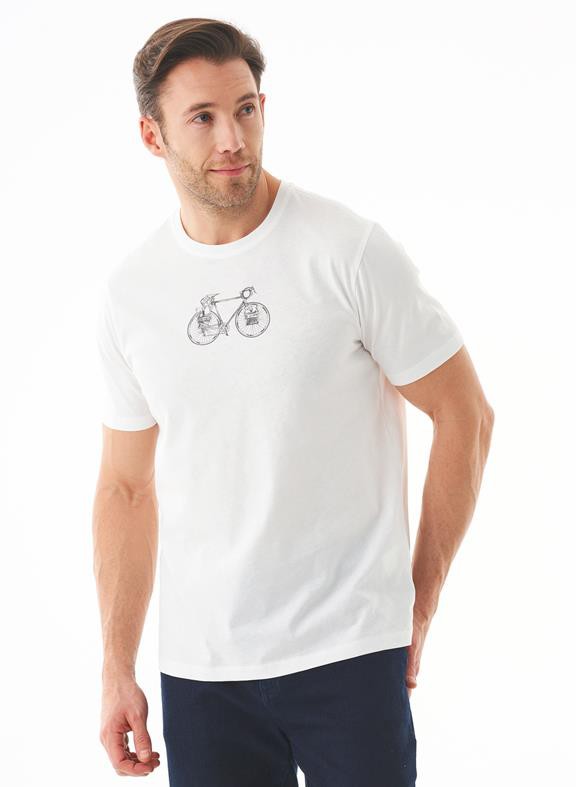 T-Shirt Bio-Katien Bicycle White from Shop Like You Give a Damn
