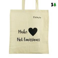 Tote Bag "make Love, Not Emissions" - Off White from Shop Like You Give a Damn