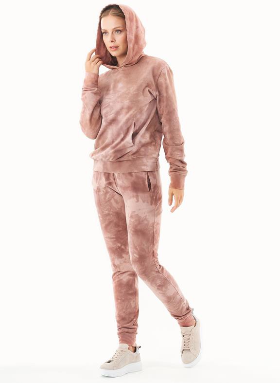 Tie-Dye Sweat Hoodie Organic Cotton Misty Rose from Shop Like You Give a Damn