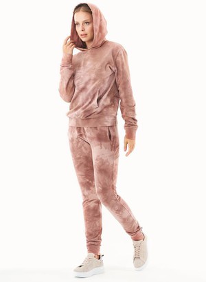 Tie-Dye Sweat Hoodie Organic Cotton Misty Rose from Shop Like You Give a Damn