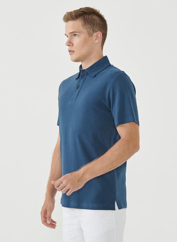 Polo Shirt Organic Cotton Dark Blue from Shop Like You Give a Damn