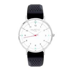 Moderno Rubber Watch Silver, White & Dark Grey via Shop Like You Give a Damn