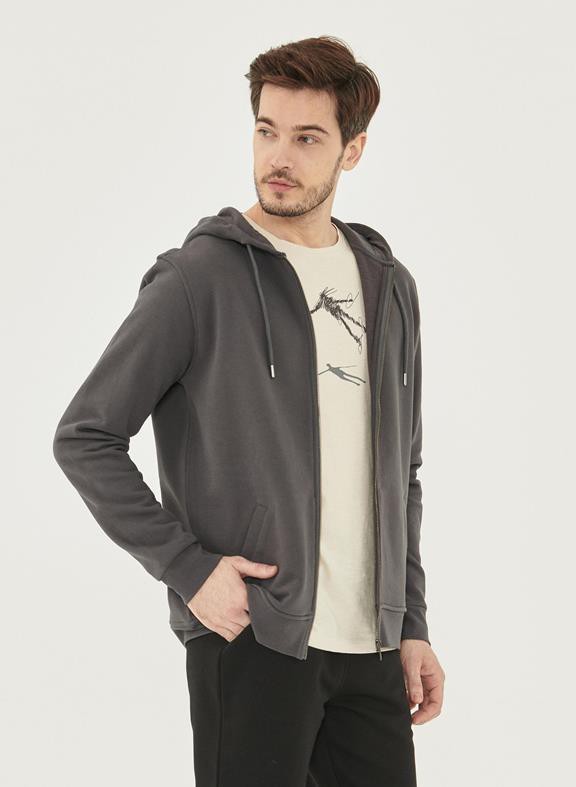 Sweat Jacket Dark Grey from Shop Like You Give a Damn