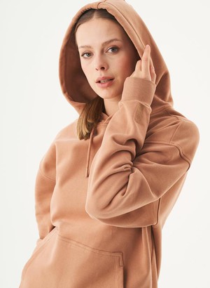 Unisex Hoodie Organic Cotton Halki Light Brown from Shop Like You Give a Damn
