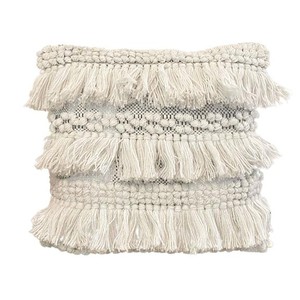 Pillow Cover Tassels Light Grey from Shop Like You Give a Damn