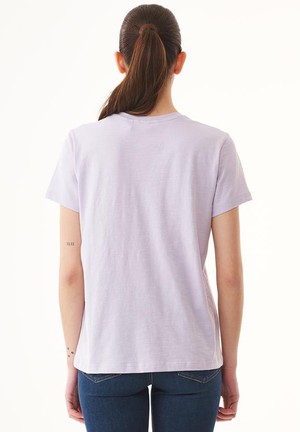 T-Shirt V-Hals Basic Lichtpaars from Shop Like You Give a Damn