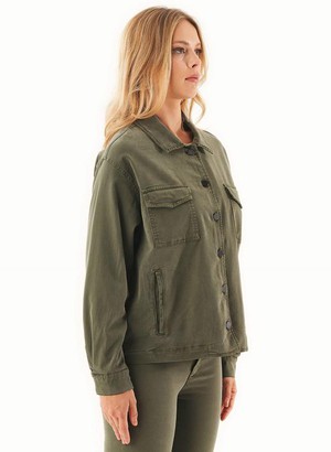 Shirt Jacket Military Olive from Shop Like You Give a Damn