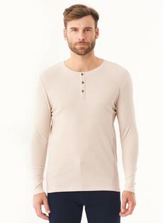 Ribbed Henley Shirt Stone via Shop Like You Give a Damn