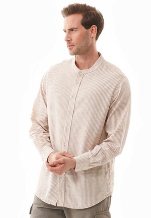 Shirt With Stripes Sand Ecru from Shop Like You Give a Damn