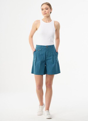 Organic Cotton Shorts Petrol Blue from Shop Like You Give a Damn