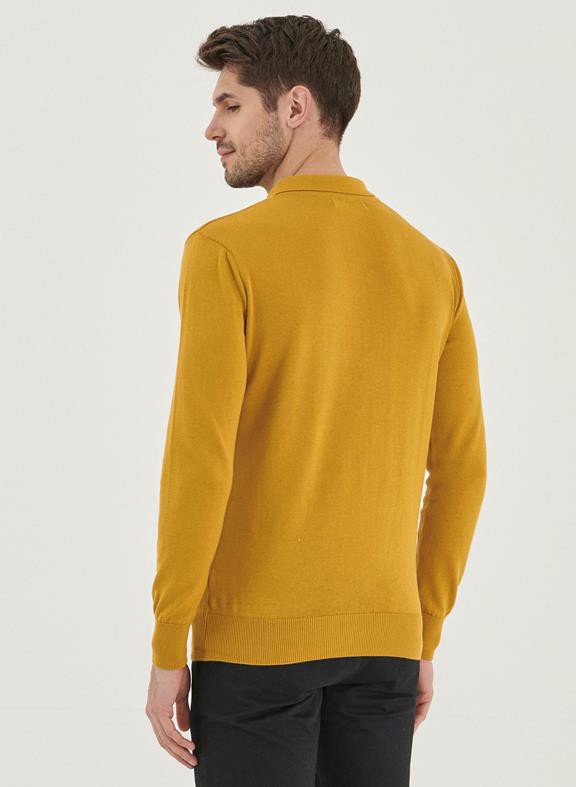Polo Long Sleeves Organic Cotton Yellow from Shop Like You Give a Damn