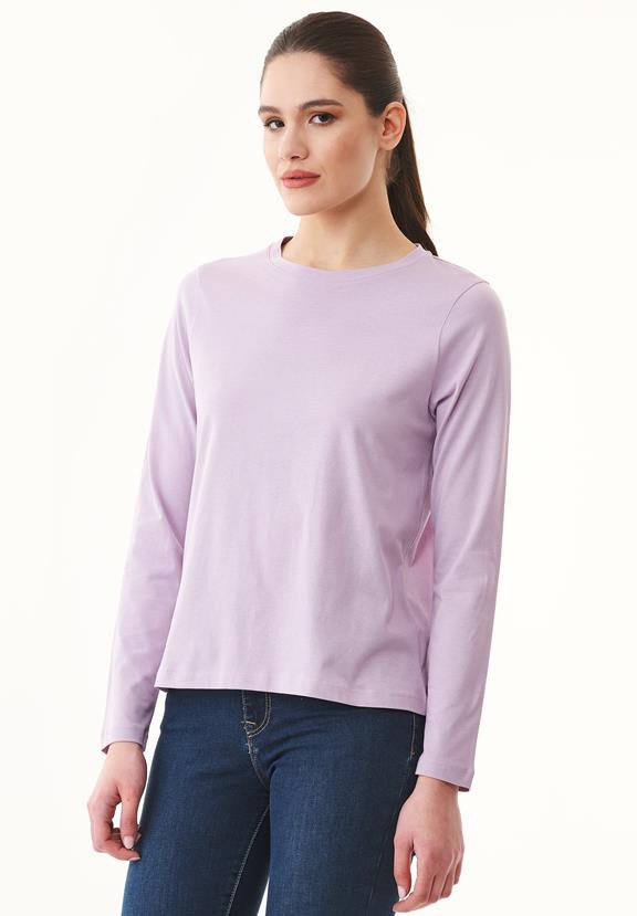 Project Cece T Shirt Lange Mouw Lavendel Paars