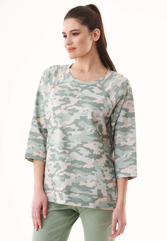 Sweatshirt With Camouflage Pattern from Shop Like You Give a Damn
