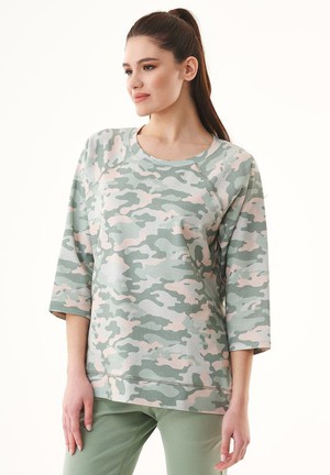 Sweatshirt With Camouflage Pattern from Shop Like You Give a Damn