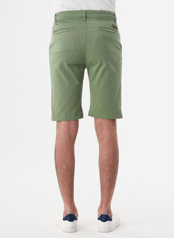 Chino Shorts Organic Cotton Green from Shop Like You Give a Damn