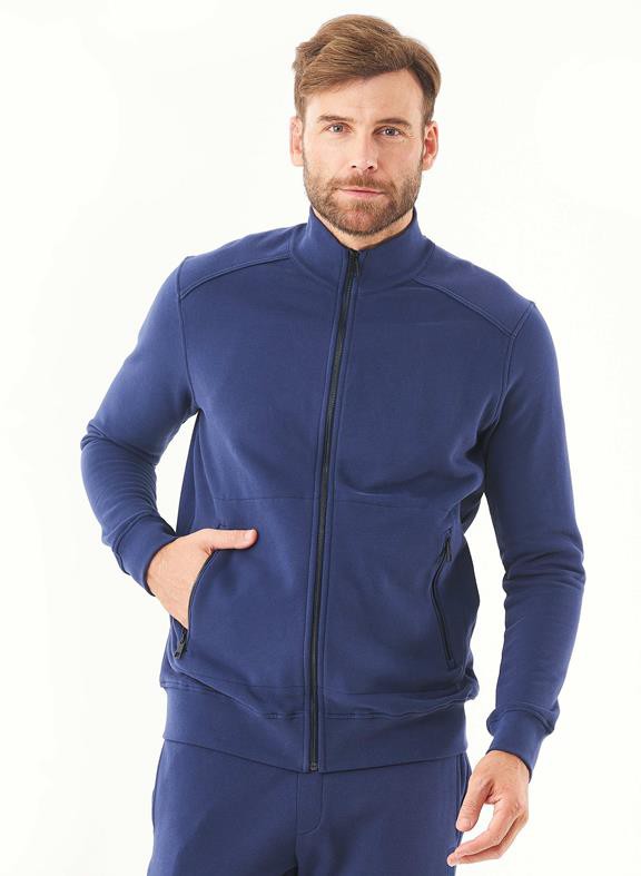 Soft Touch Sweat Jacket Navy from Shop Like You Give a Damn